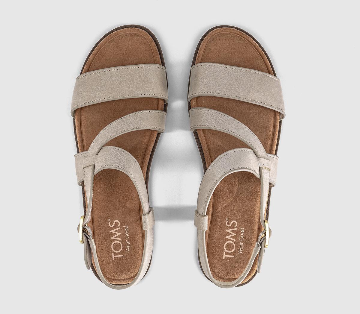 TOMSMar SandalsChampagne Shimmer Suede