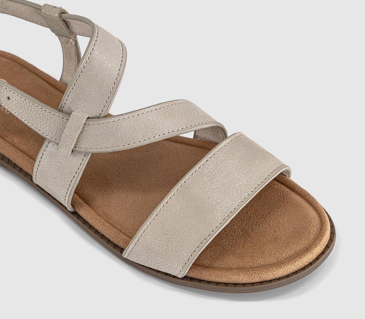 TOMSMar SandalsChampagne Shimmer Suede