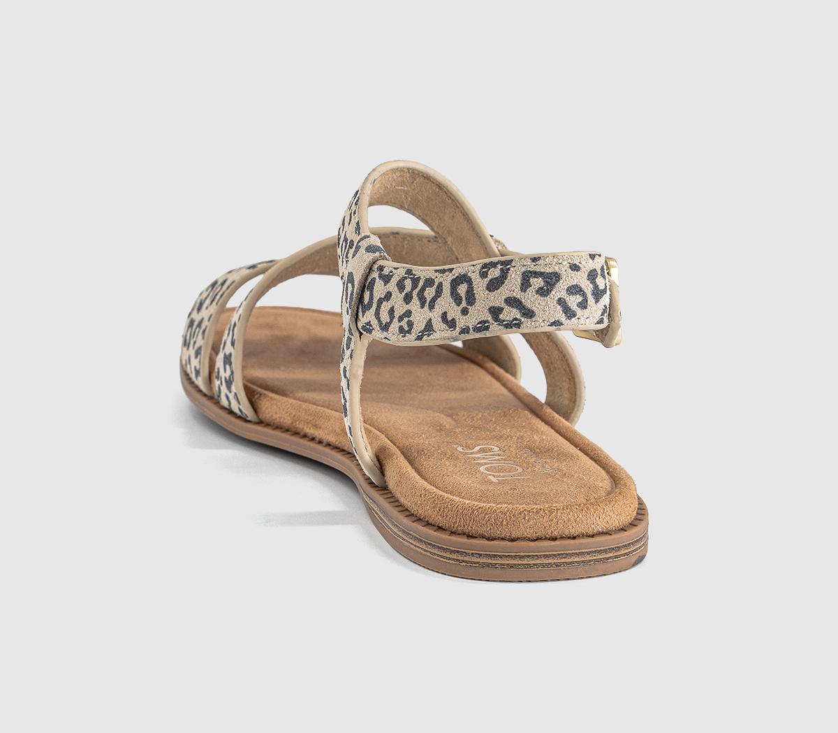 TOMSMar SandalsOatmeal Small Leopard Spots Suede