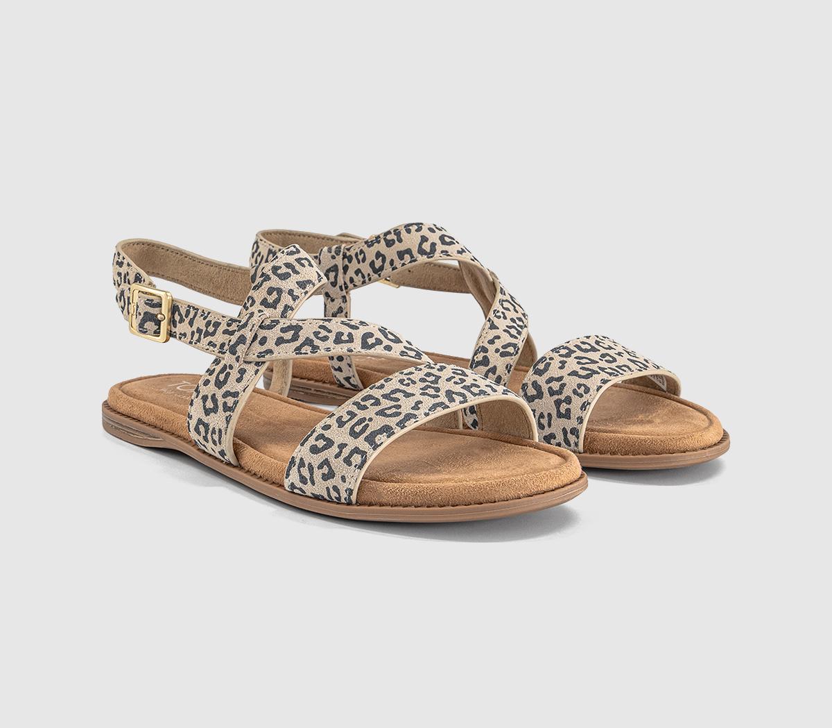 TOMSMar SandalsOatmeal Small Leopard Spots Suede