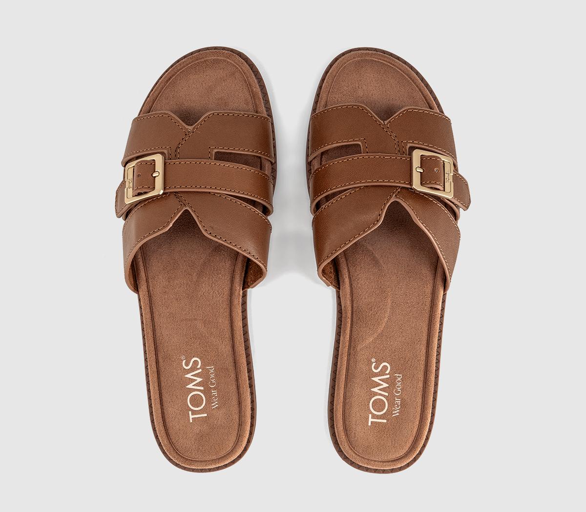 TOMSSol SlidersBrown Sugar Leather