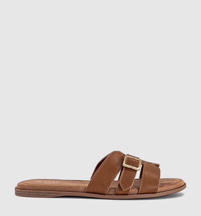 TOMS Sol Sliders Brown Sugar Leather