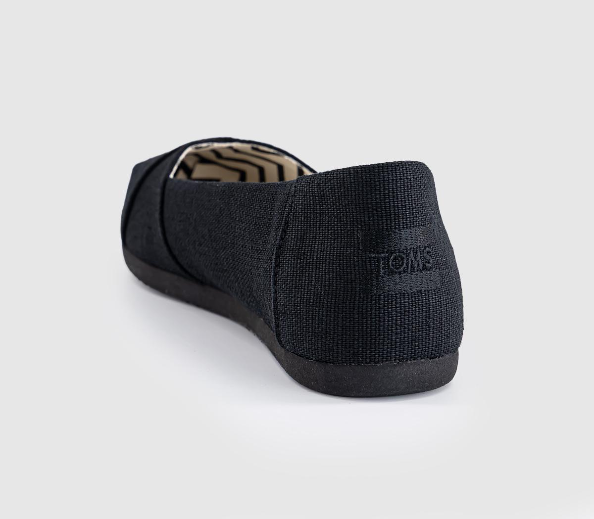 TOMSAlpargata Ballet FlatsBlack Black Heritage Canvas