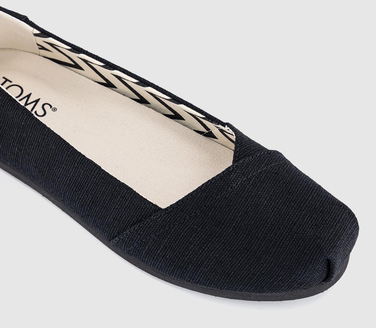 TOMSAlpargata Ballet FlatsBlack Black Heritage Canvas