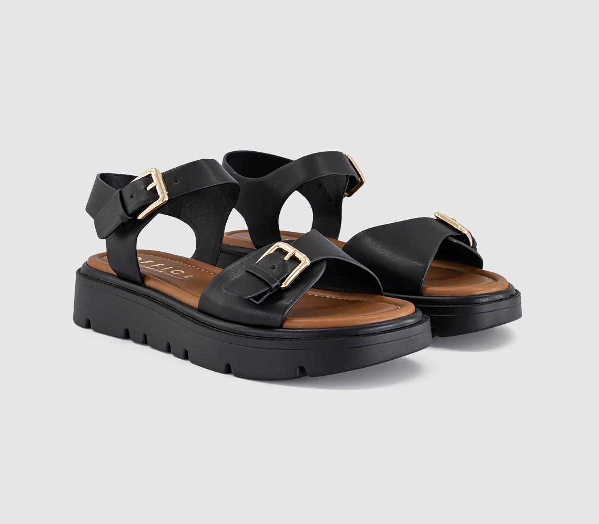 OFFICESeychelles Platform SandalsBlack