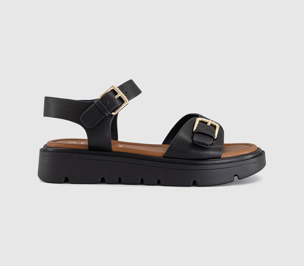 OFFICESeychelles Platform SandalsBlack
