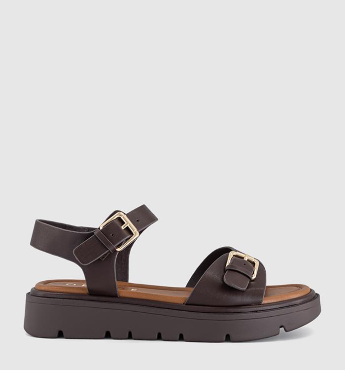 OFFICE Seychelles - Platform Sandal Brown
