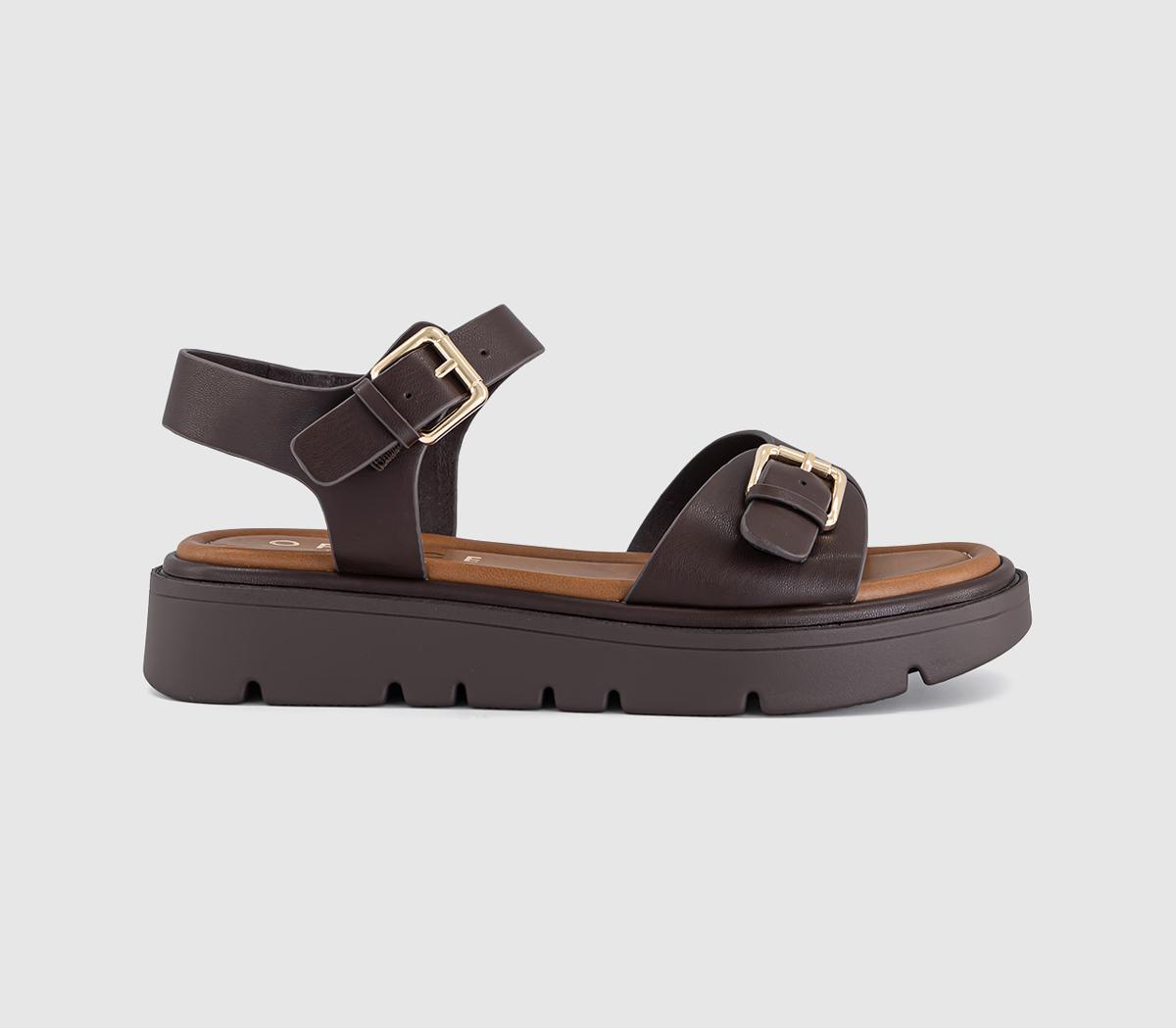 OFFICESeychelles - Platform SandalBrown