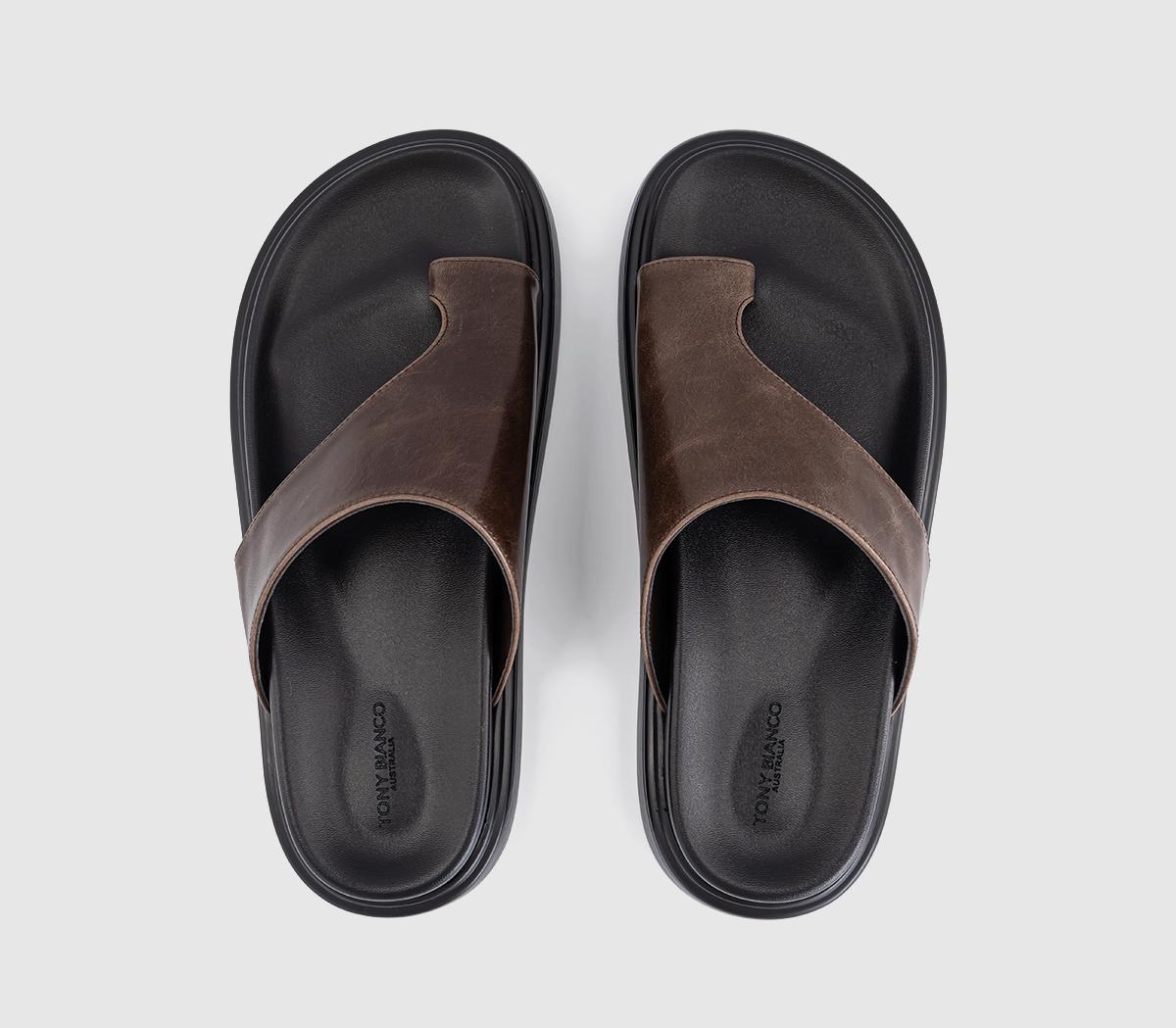 Tony BiancoJazzy Toe Loop SandalsChocolate Vintage