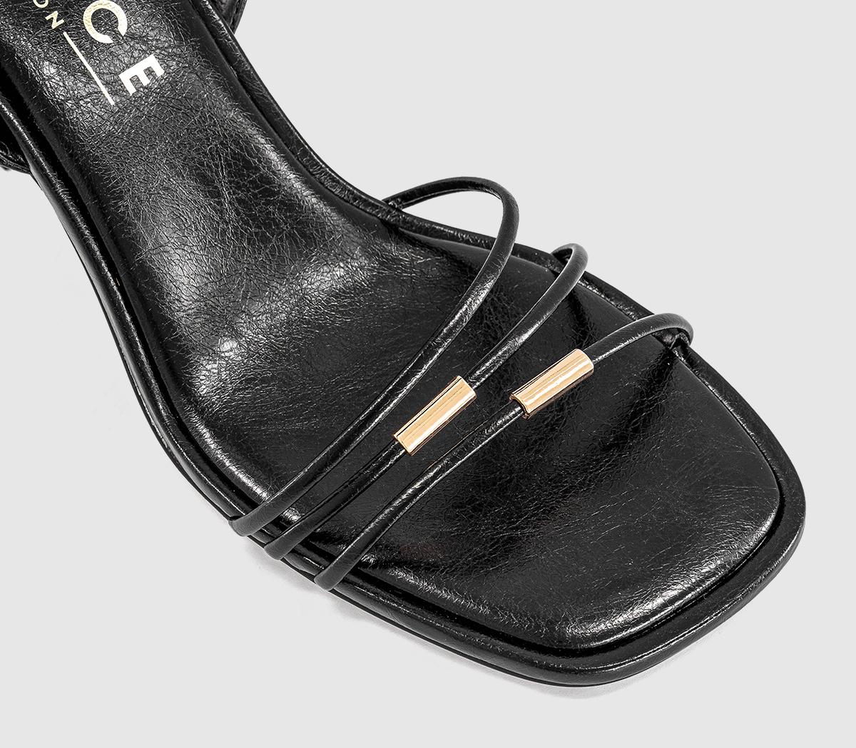 OFFICEMidnight Hardware Multistrap HeelsBlack