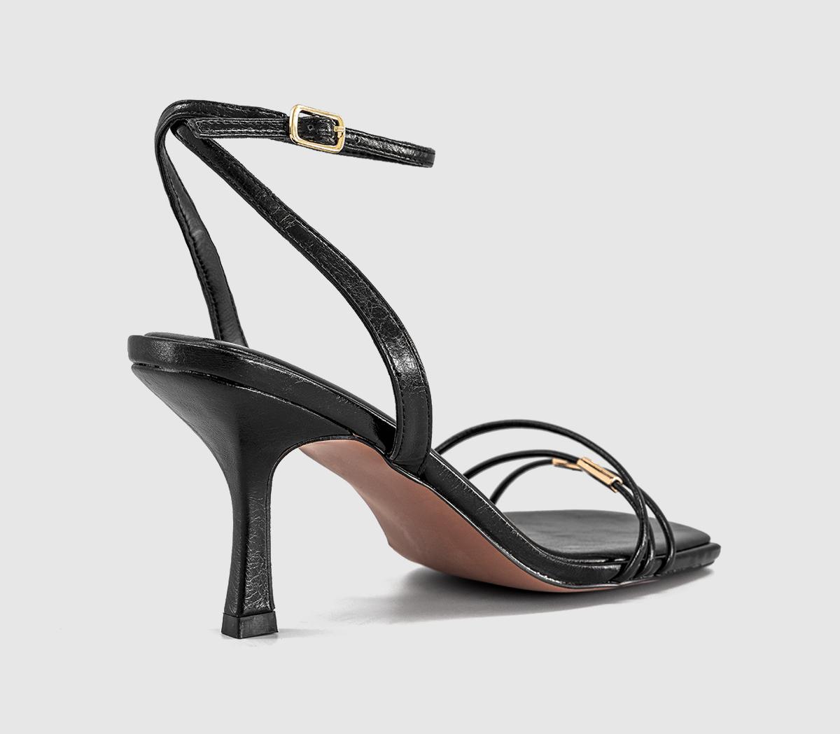 OFFICEMidnight Hardware Multistrap HeelsBlack