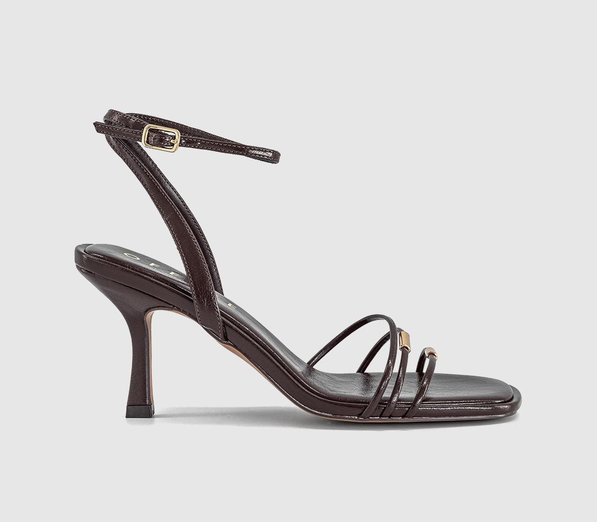 OFFICEMidnight Hardware Multistrap HeelsBrown