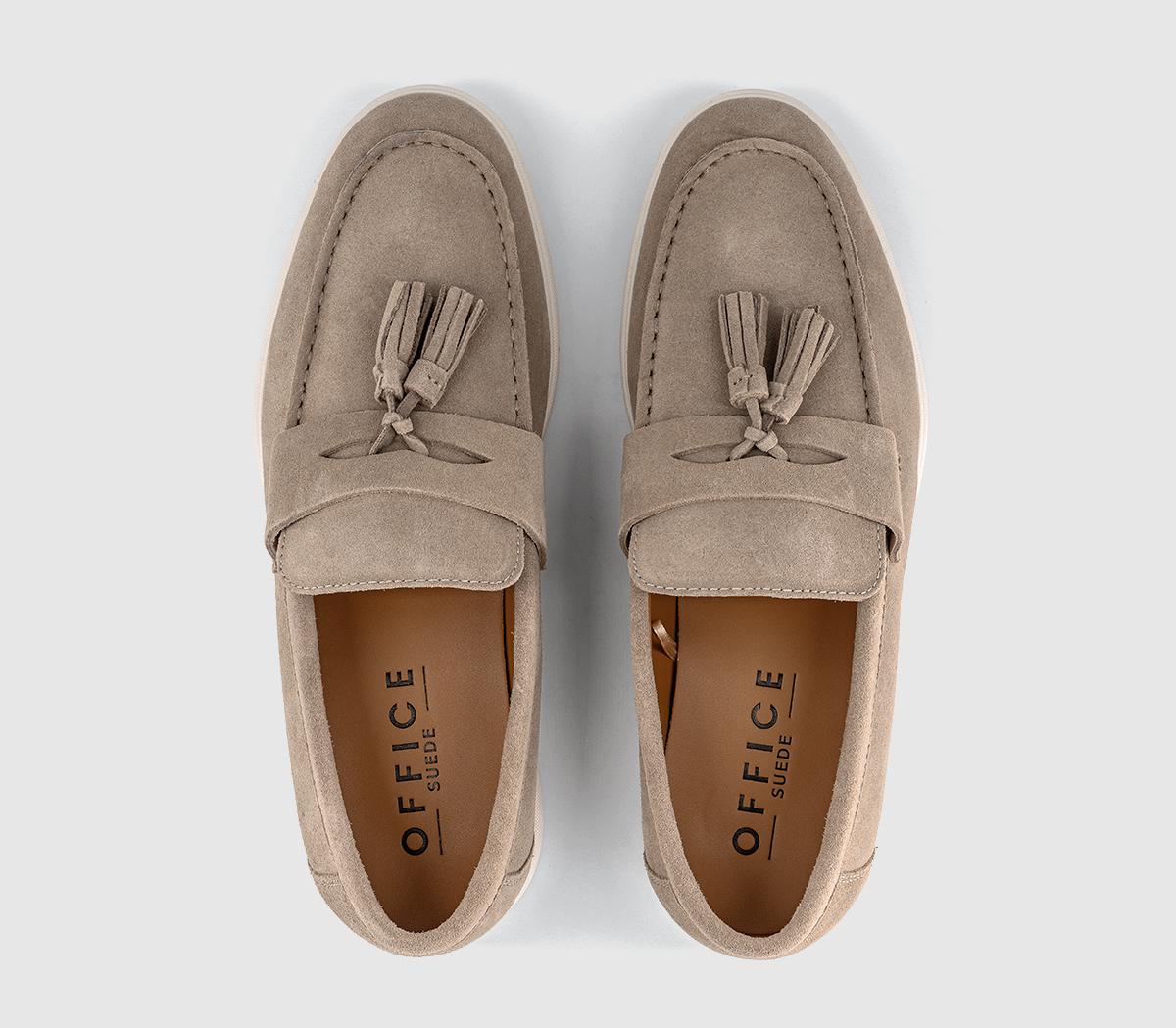 OFFICECairo Tassel LoafersStone Suede