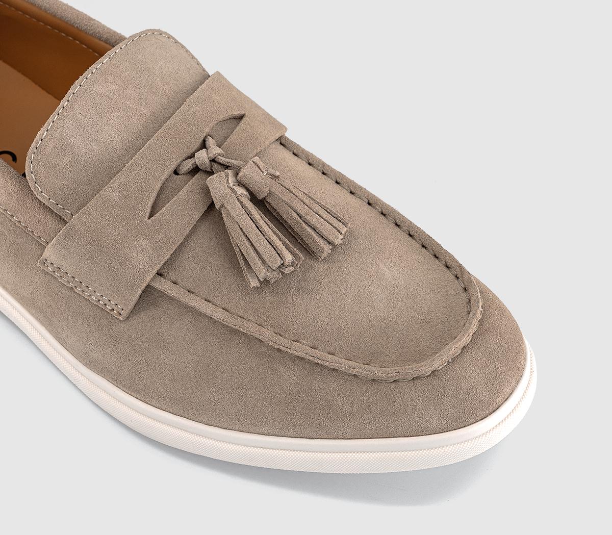 OFFICECairo Tassel LoafersStone Suede