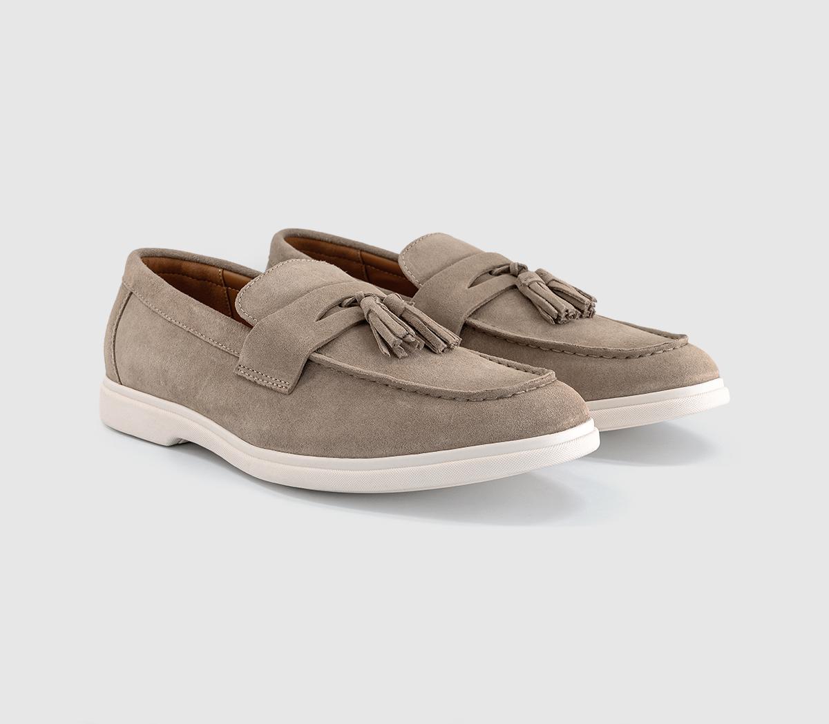 OFFICECairo Tassel LoafersStone Suede