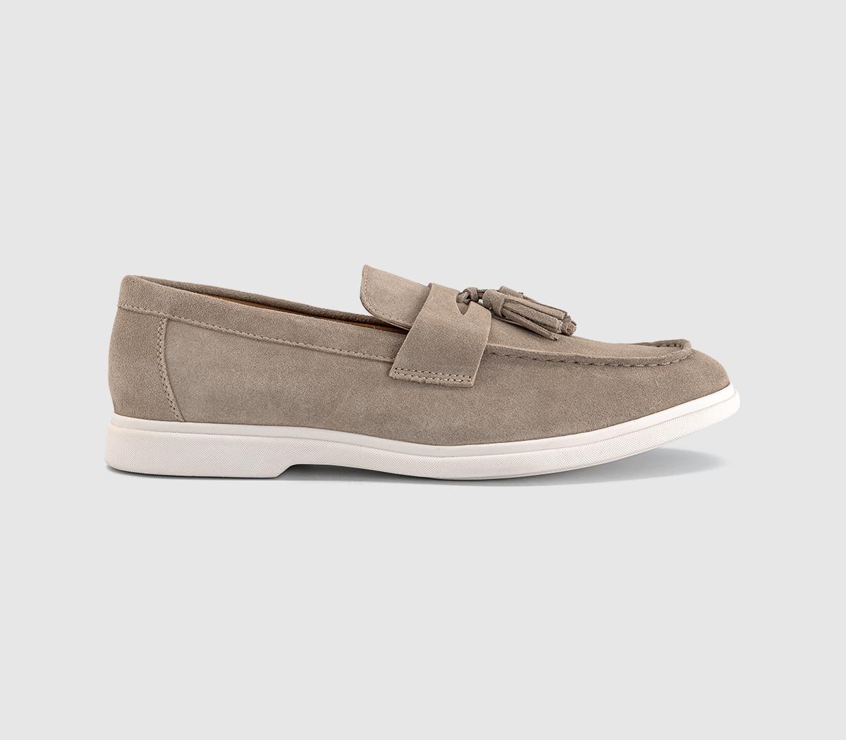 OFFICECairo Tassel LoafersStone Suede