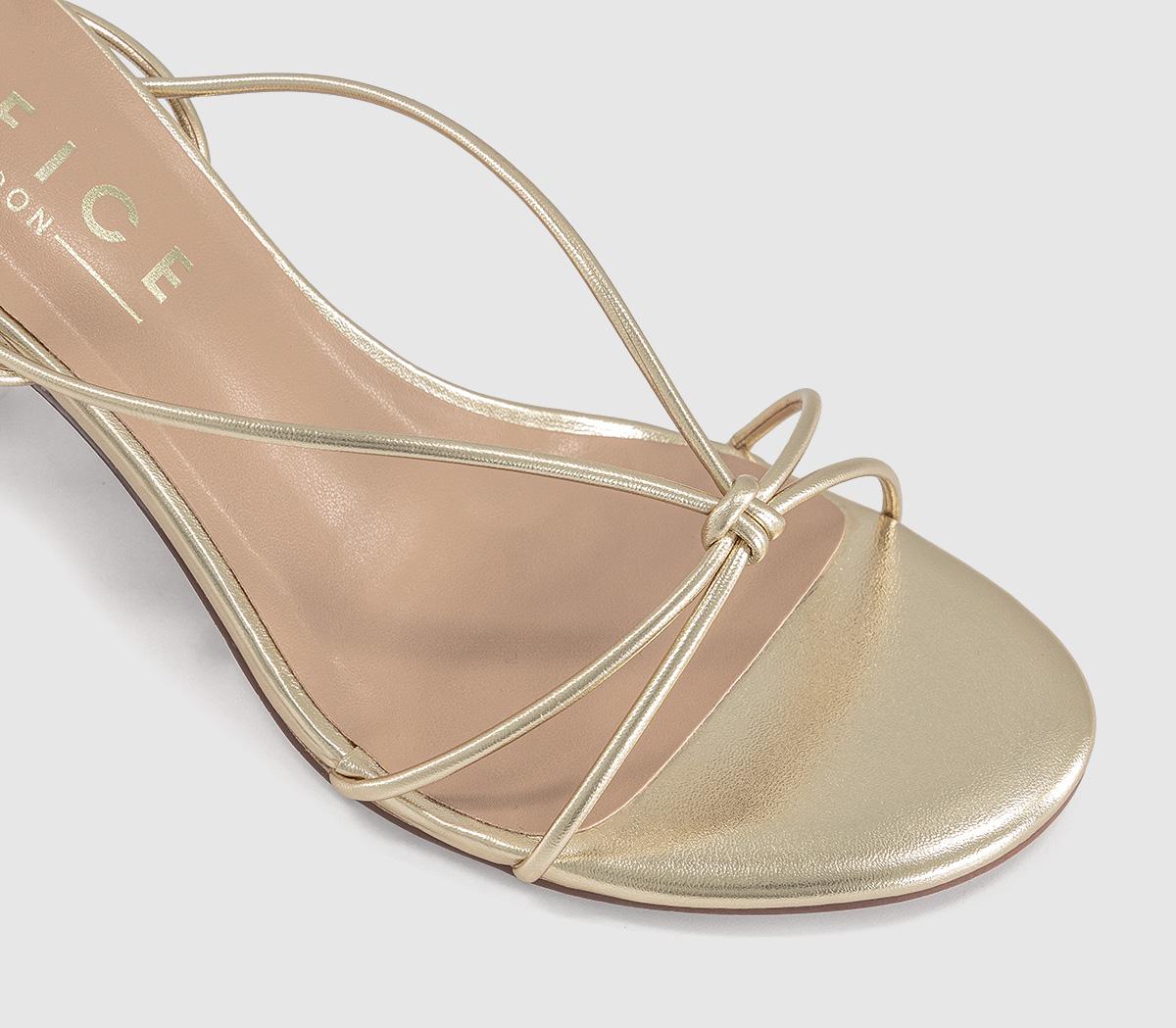 OFFICEHarbour Multi Strap Block HeelsGold