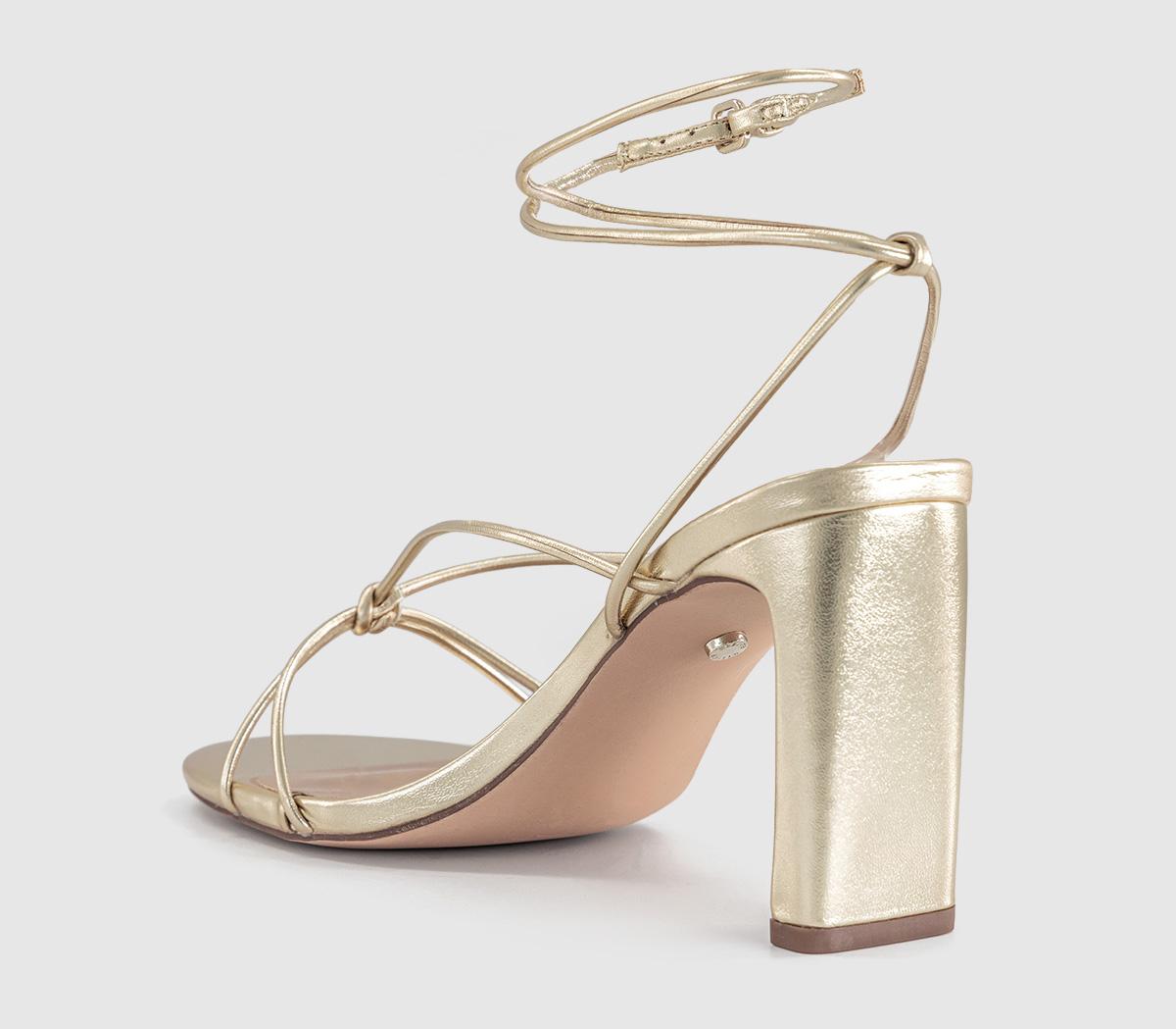 OFFICEHarbour Multi Strap Block HeelsGold