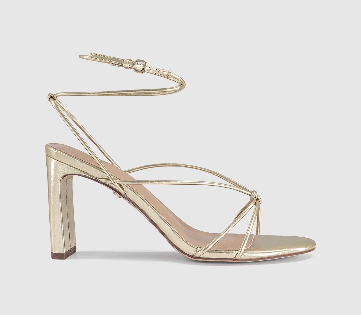 OFFICEHarbour Multi Strap Block HeelsGold