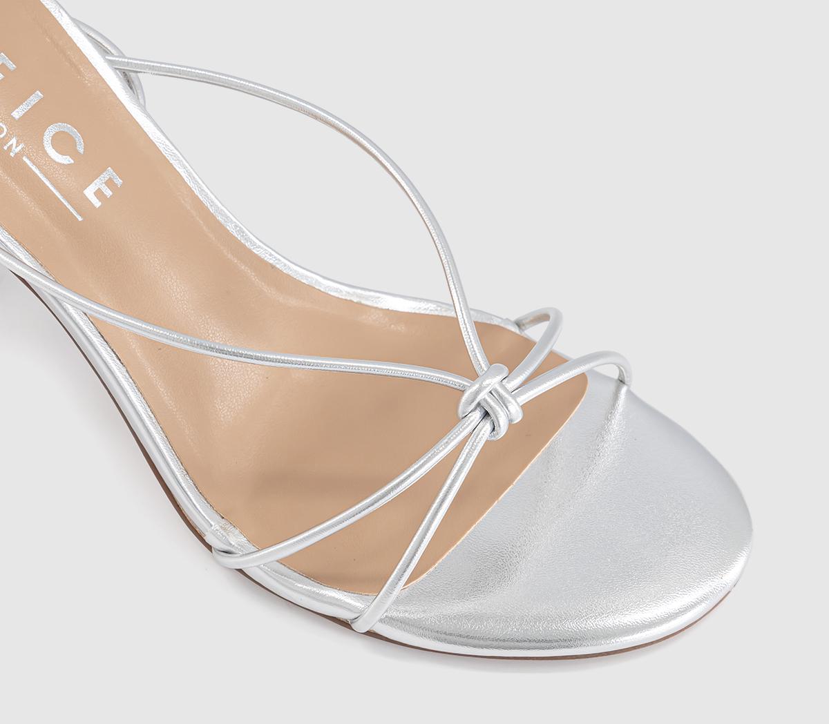 OFFICEHarbour Multi Strap Block HeelsSilver