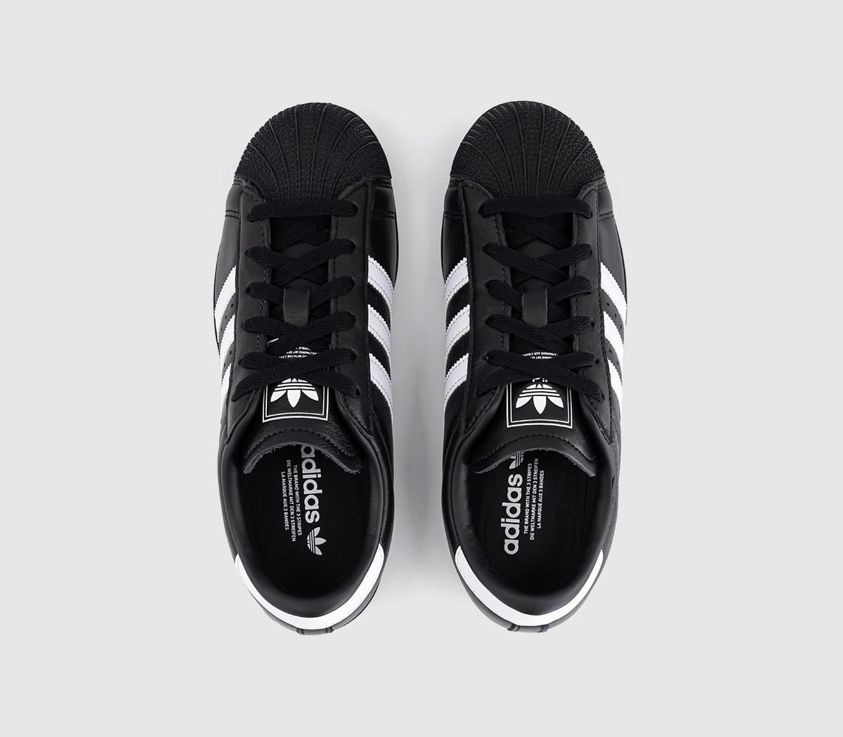 adidasSuperstar Lo Pro TrainersBlack White Gold Metallic