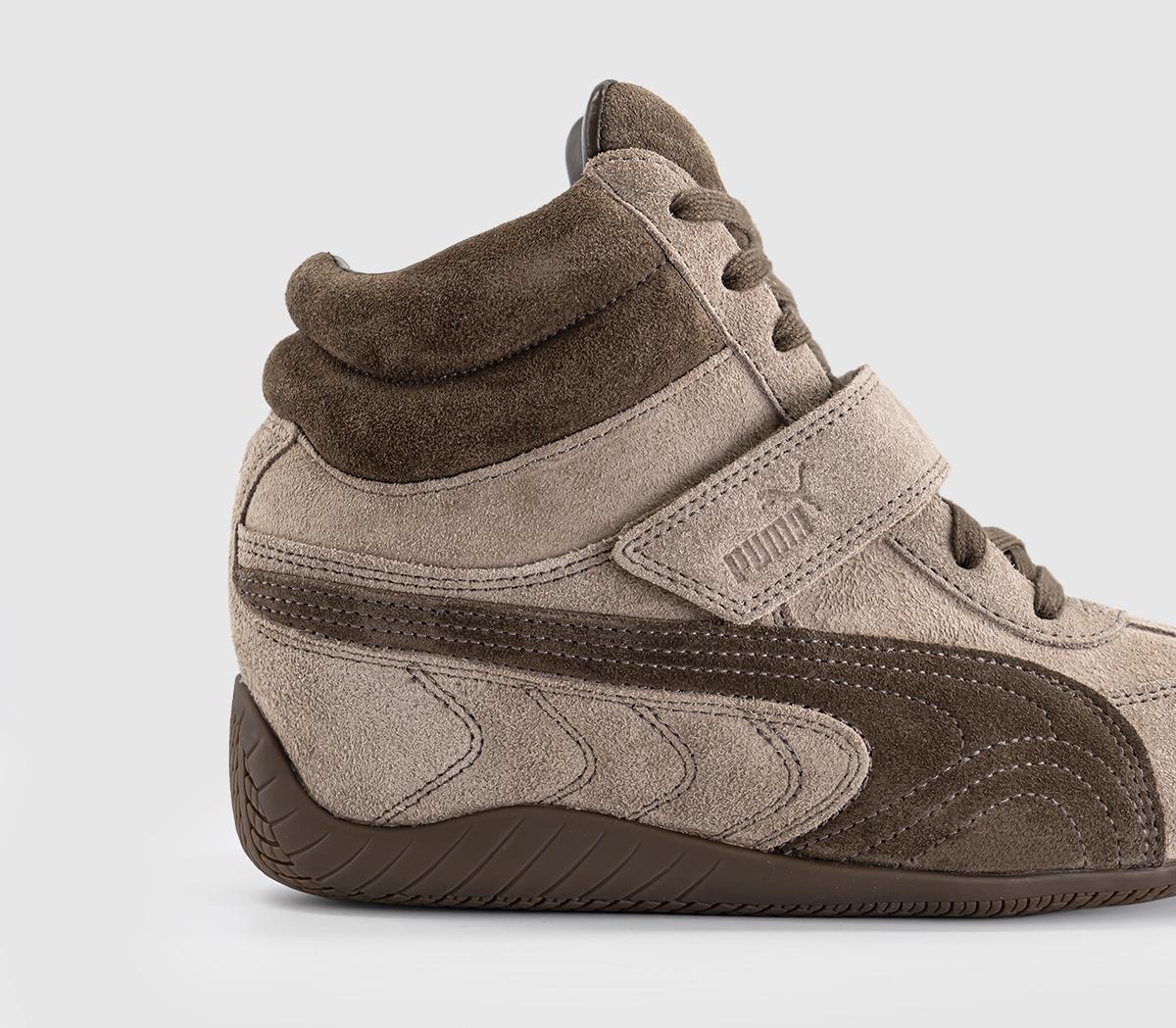 PUMASpeedcat Wedge TrainersTotally Taupe Chocolate