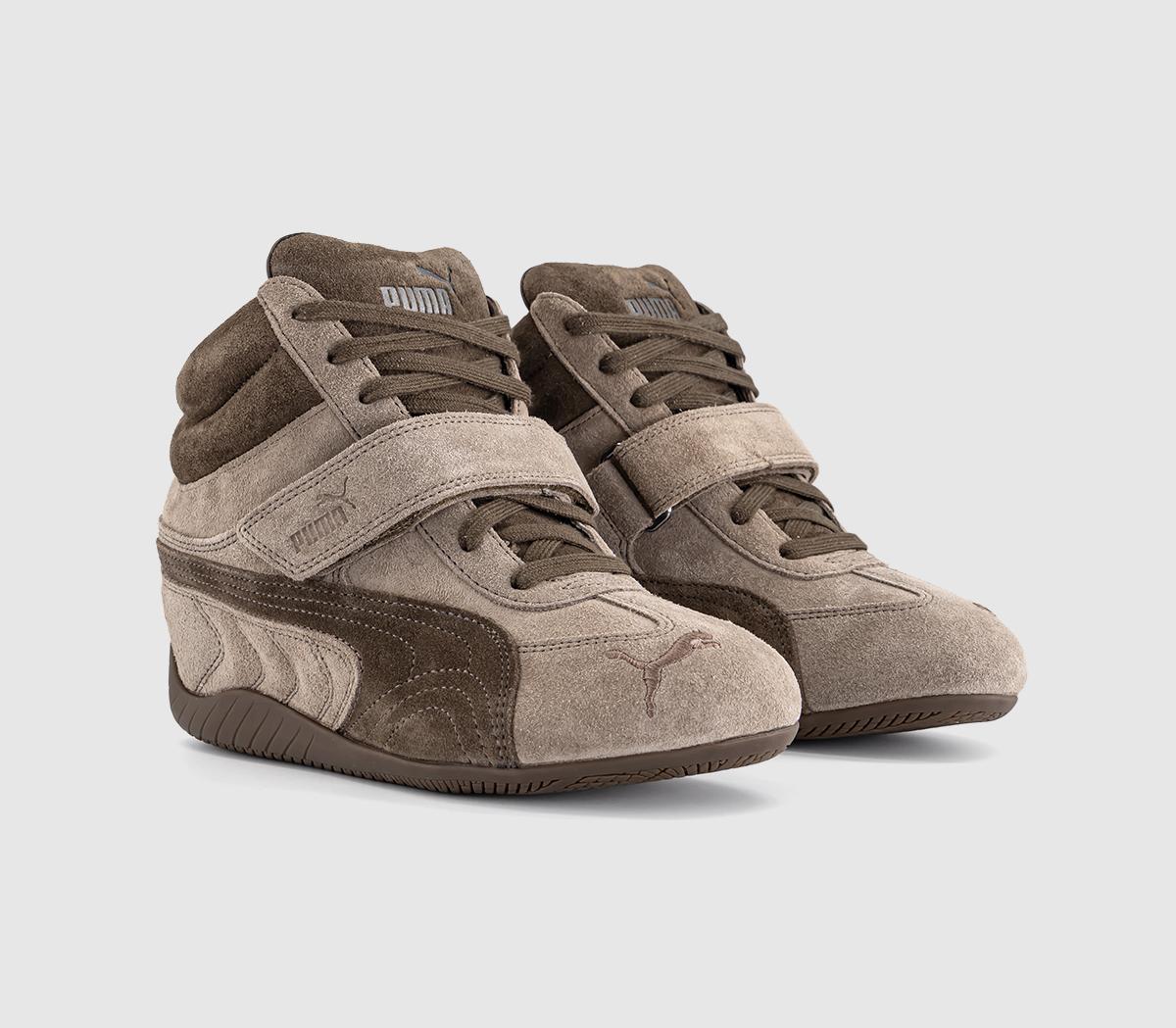 PUMASpeedcat Wedge TrainersTotally Taupe Chocolate