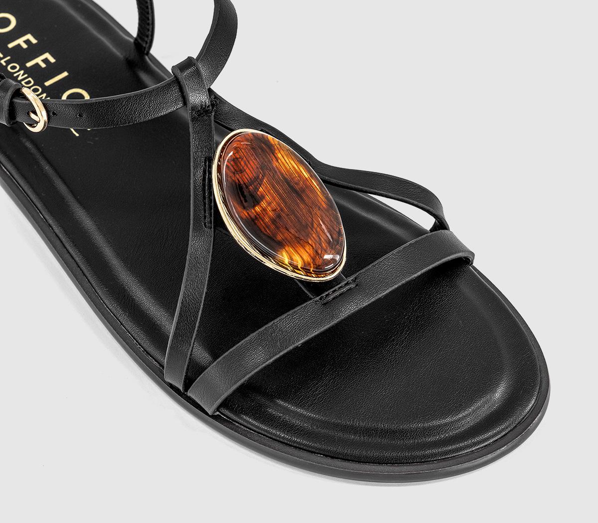 OFFICESareen Trim Strappy SandalsBlack