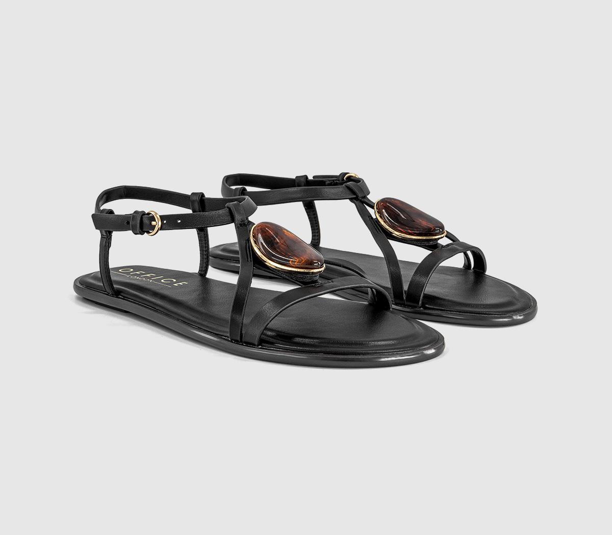 OFFICESareen Trim Strappy SandalsBlack