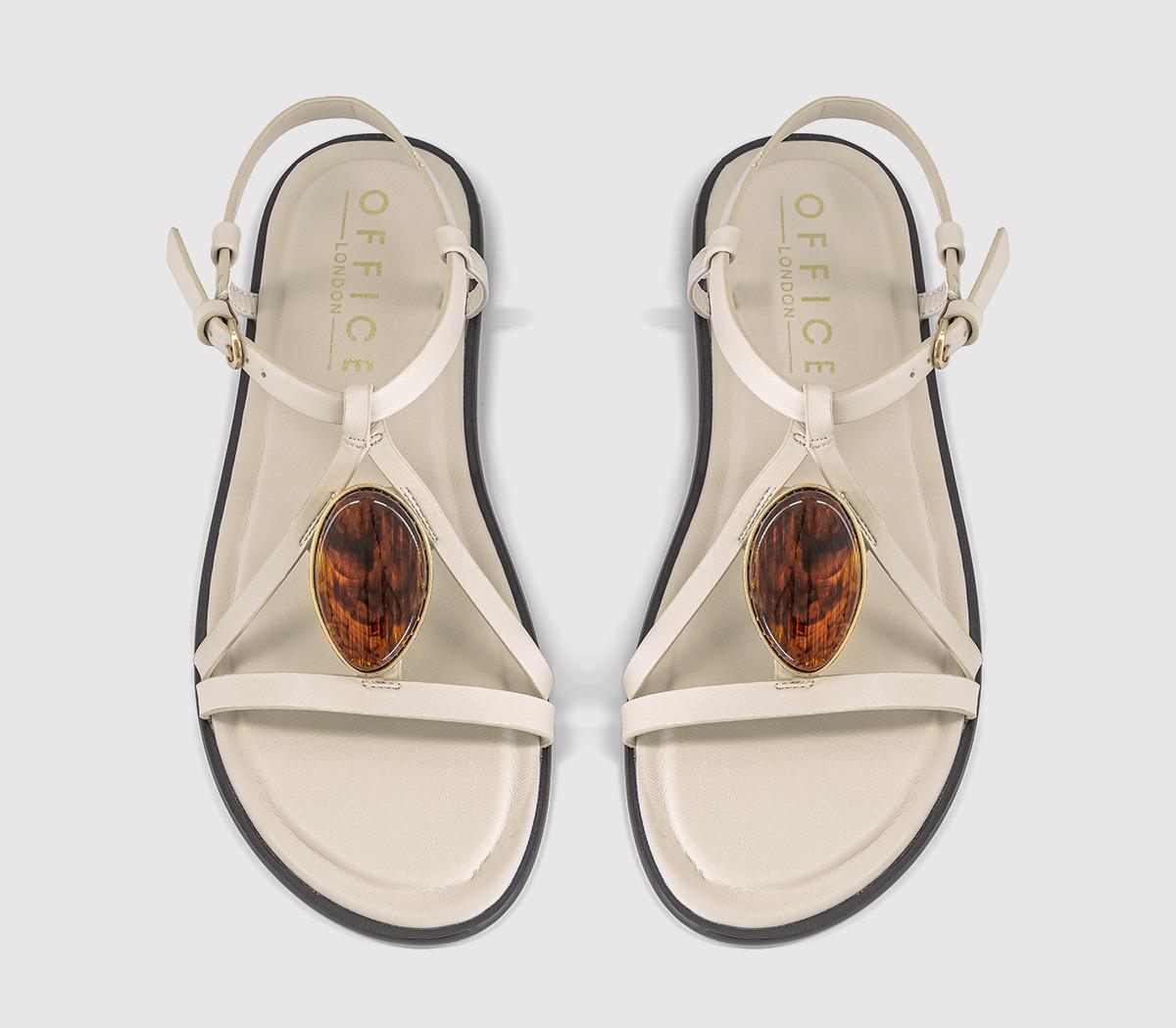 OFFICESareen Trim Strappy SandalsWhite