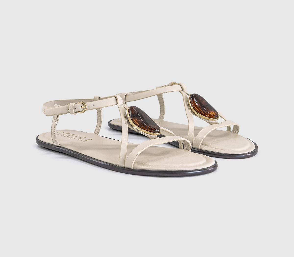 OFFICESareen Trim Strappy SandalsWhite