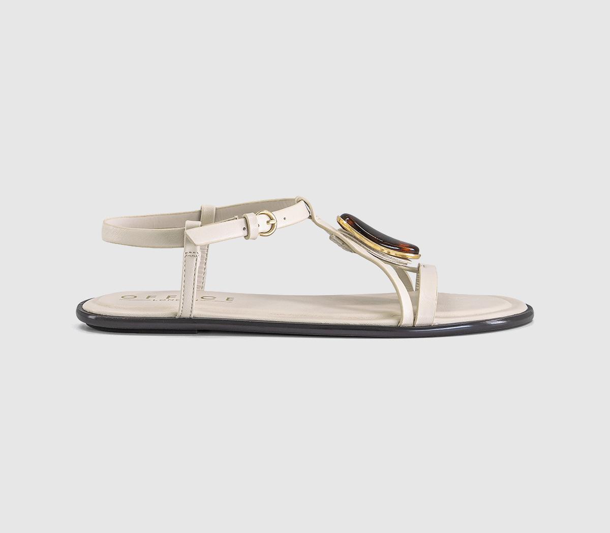 OFFICESareen Trim Strappy SandalsWhite