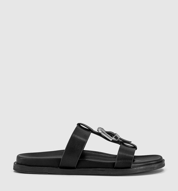 OFFICE Sasha Belt Footbed Sandals Black