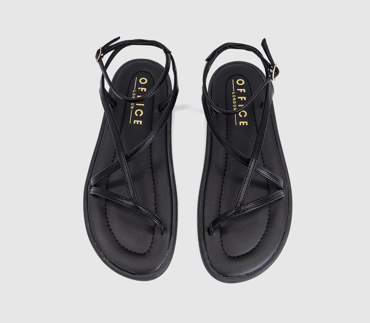 OFFICESalvador Strappy Footbed SandalsBlack