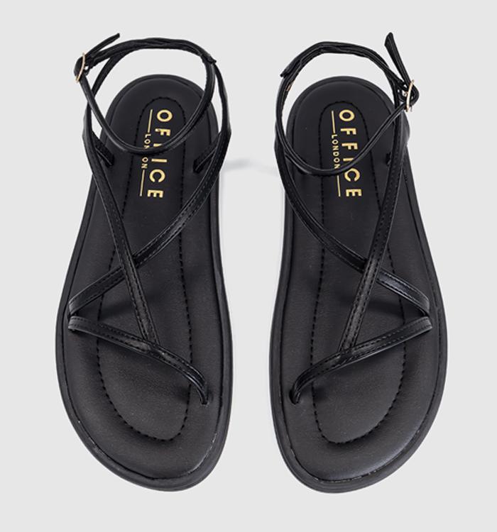 OFFICE Salvador Strappy Footbed Sandals Black
