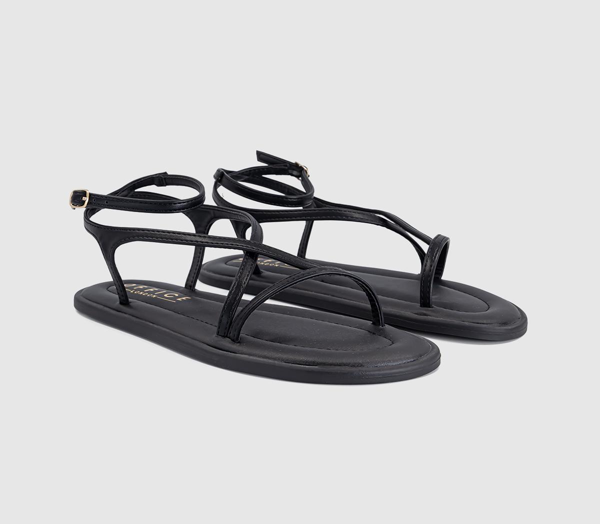 OFFICESalvador Strappy Footbed SandalsBlack