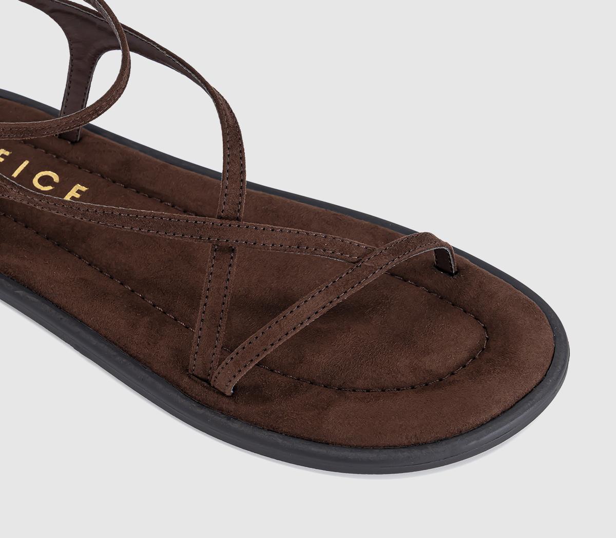 OFFICESalvador Strappy Footbed SandalsBrown