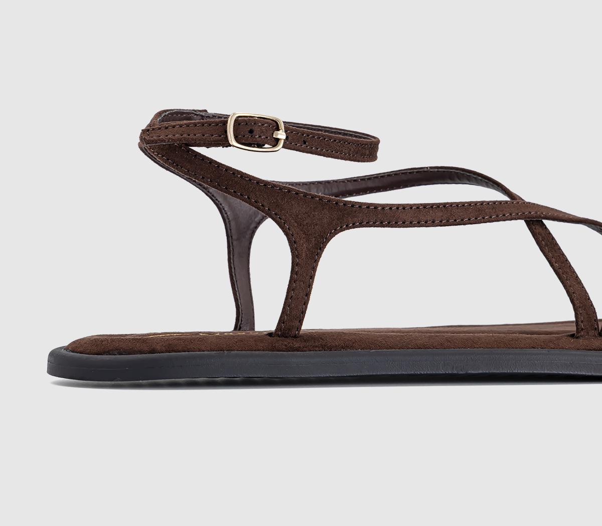 OFFICESalvador Strappy Footbed SandalsBrown