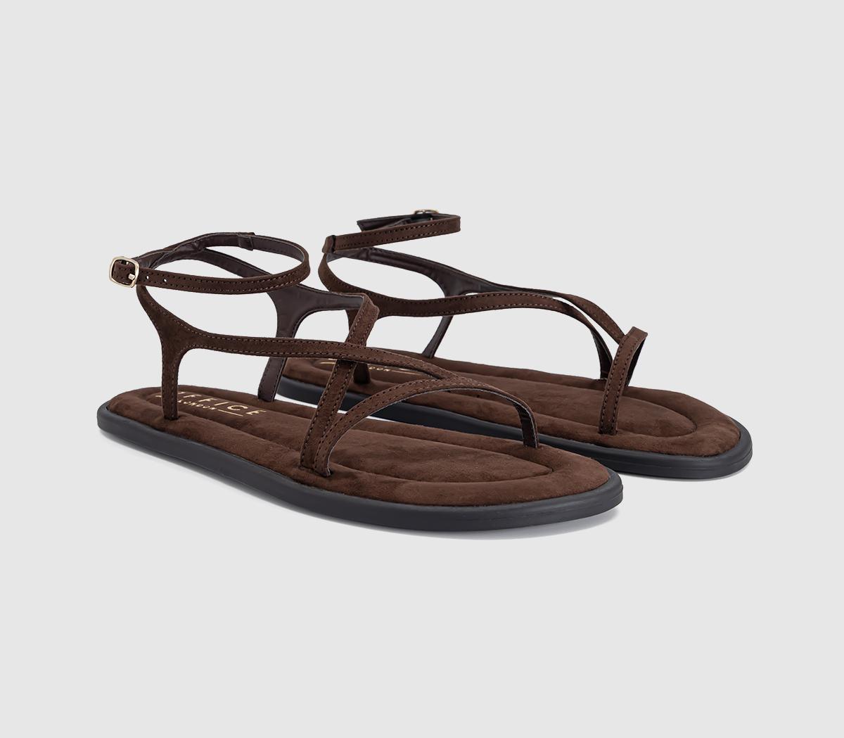 OFFICESalvador Strappy Footbed SandalsBrown