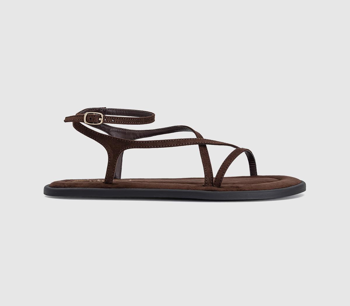 OFFICESalvador Strappy Footbed SandalsBrown