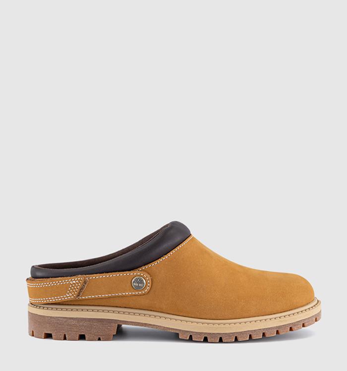 Timberland Premium Clog Shoes Wheat Nubuck