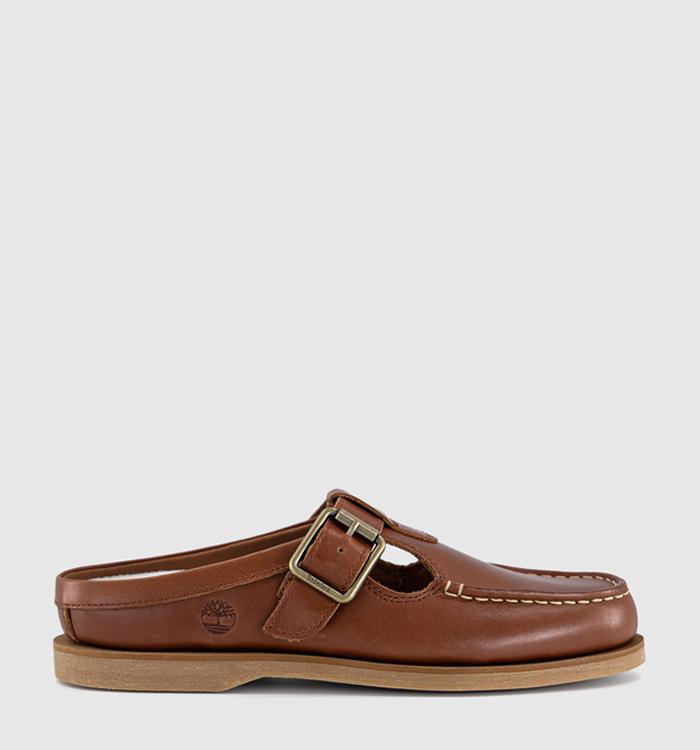 Timberland Classic Boat Clog Shoes Rust Full Grain