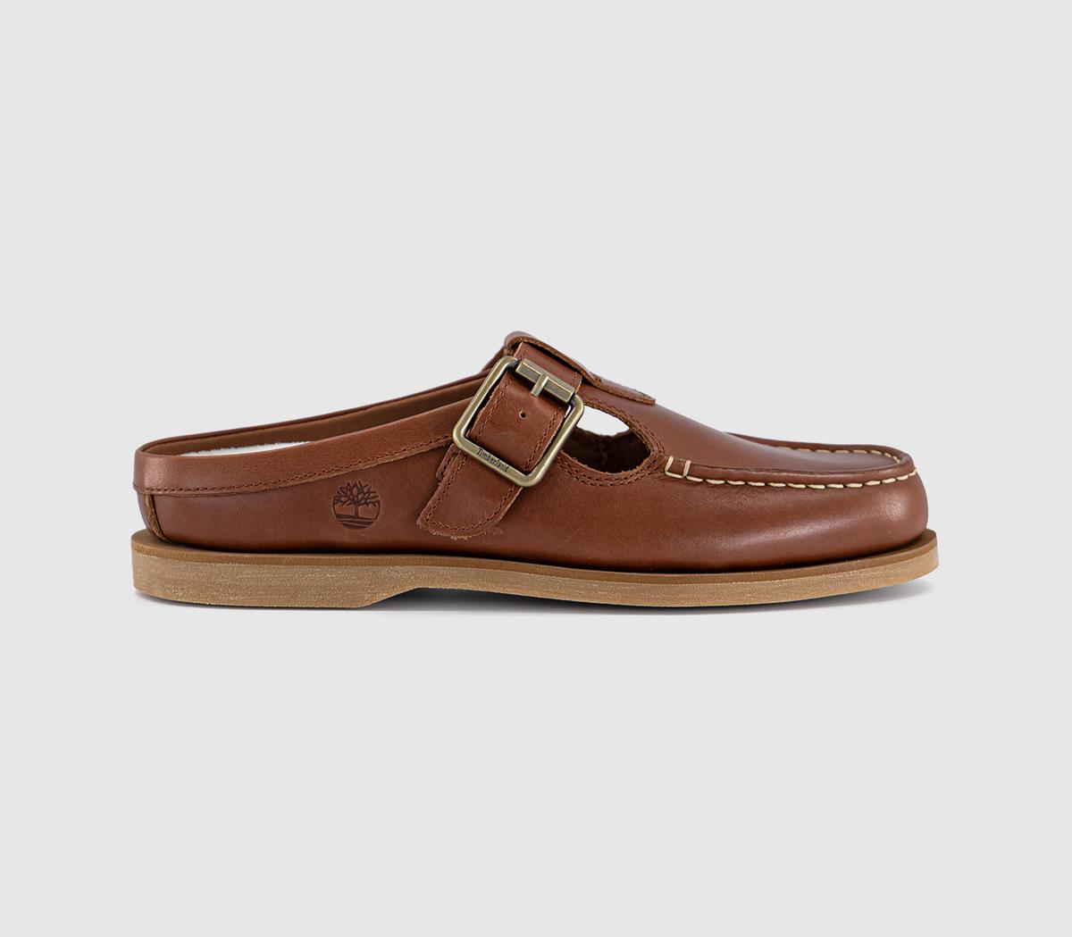 Timberland Classic Boat Clog Shoes Rust Full Grain  Brown in Women's Size 8, Office Shoes