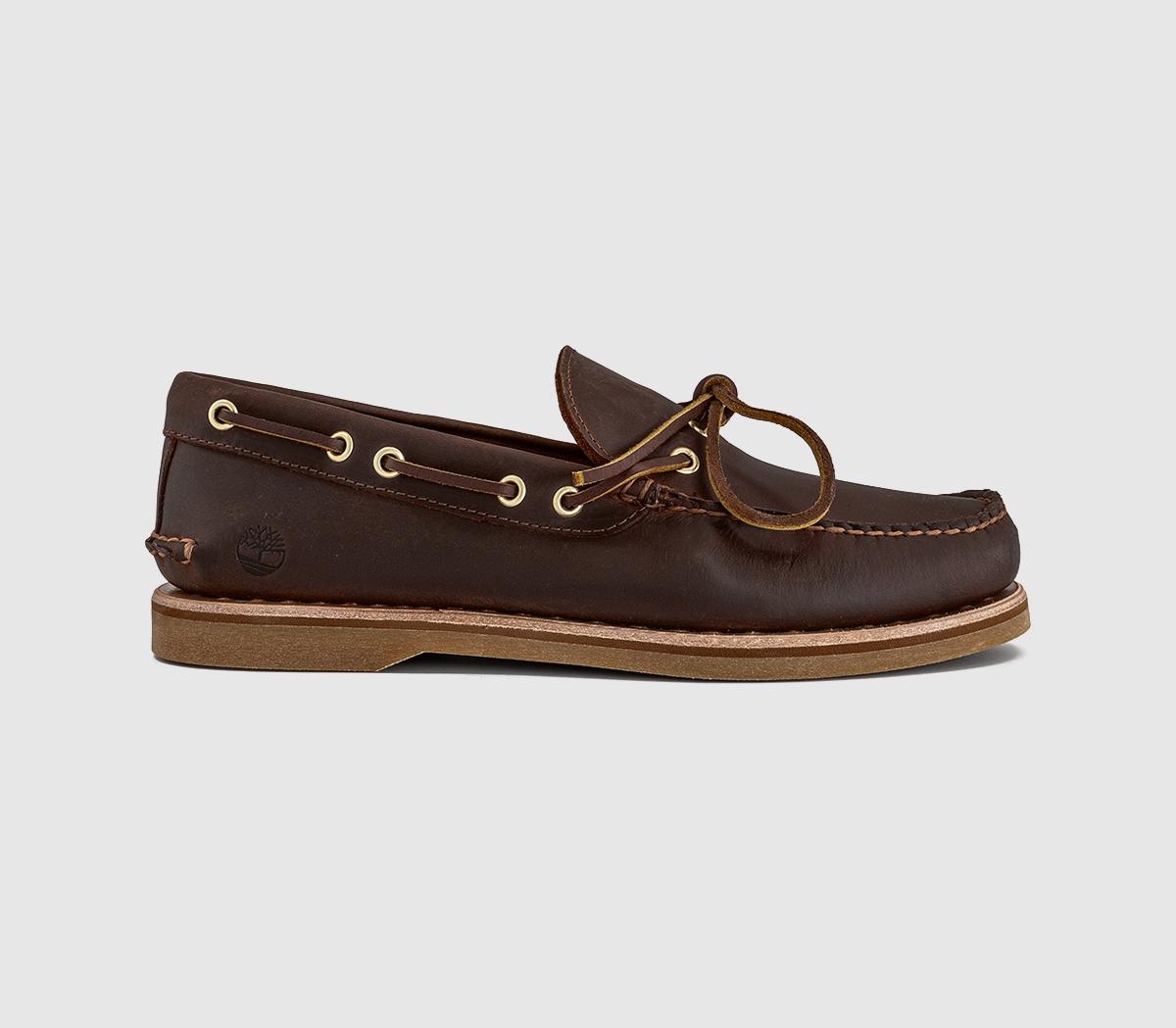 TimberlandOne Eye Boat ShoesMedium Brown Full Grain