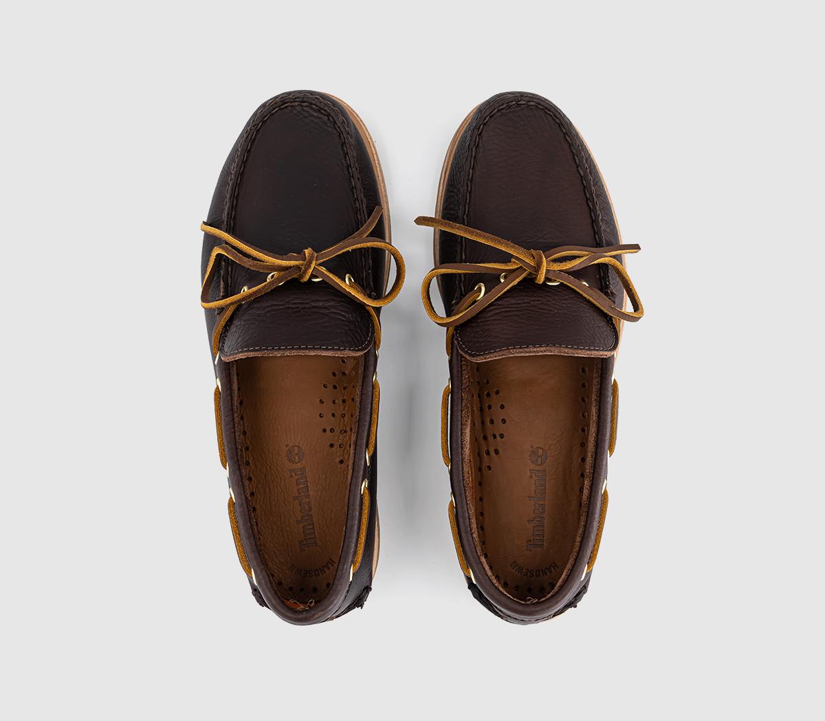 TimberlandOne Eye Boat ShoesDark Brown Full Grain
