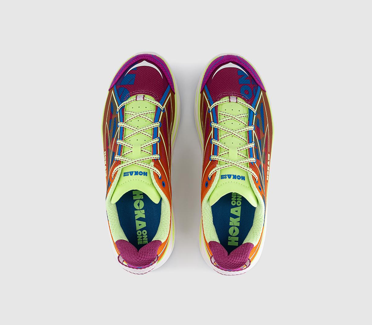 HOKAHuaka Pro TrainersFuchsia Neon Yuzu