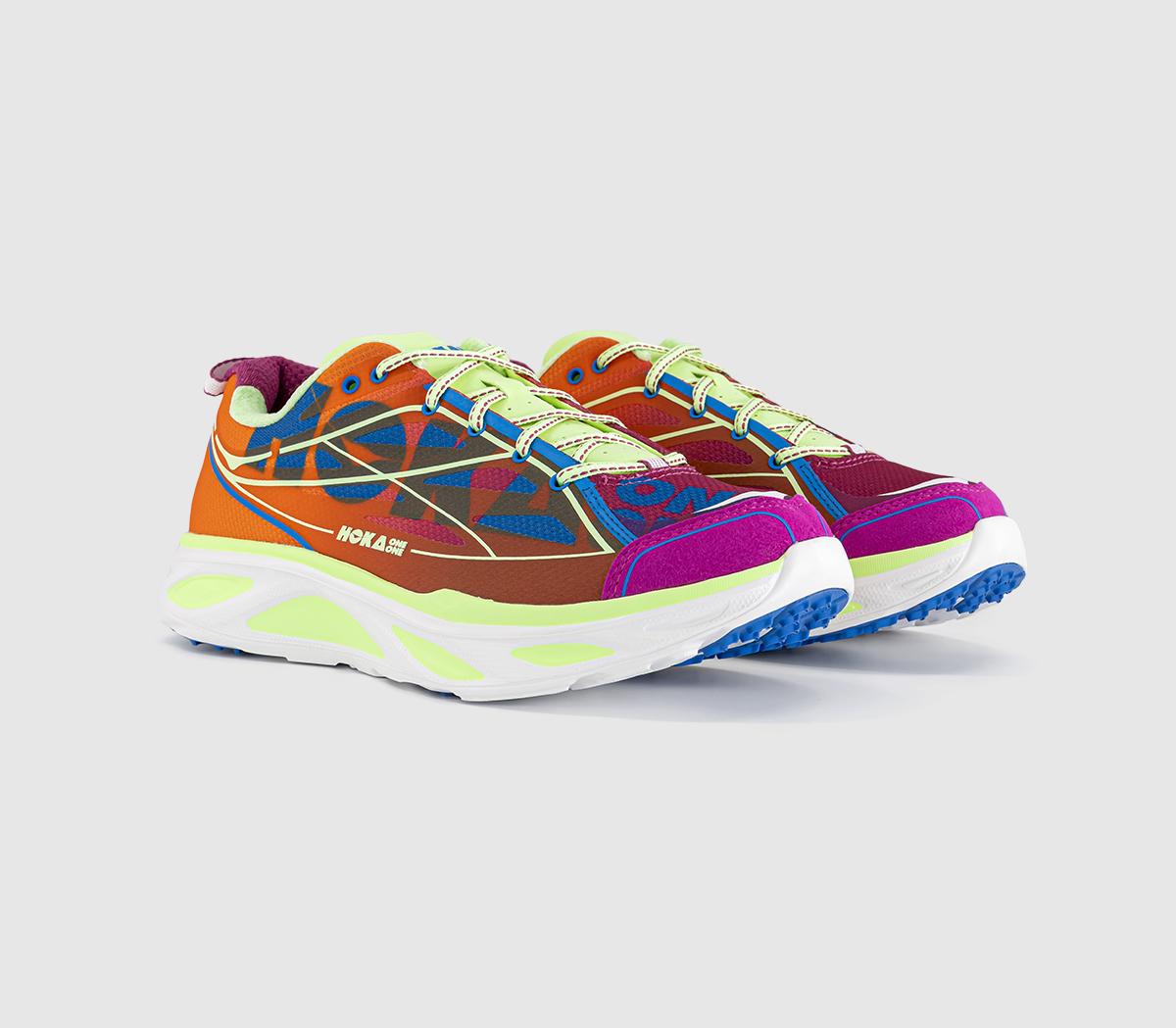 HOKAHuaka Pro TrainersFuchsia Neon Yuzu