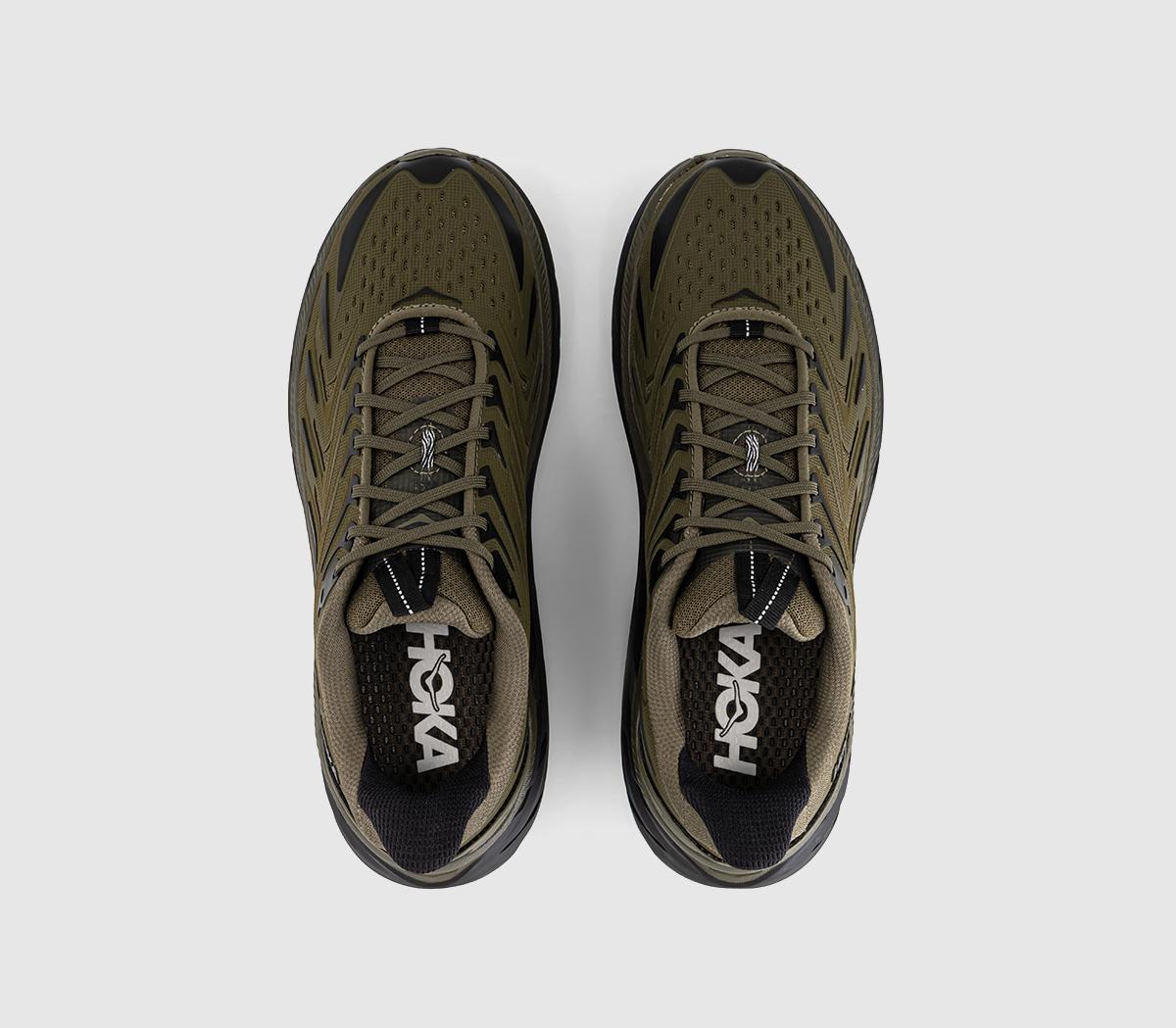 HOKAClifton Utlity TrainersAntique Olive  Black