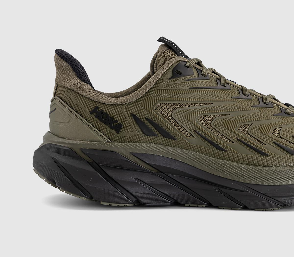 HOKAClifton Utlity TrainersAntique Olive  Black