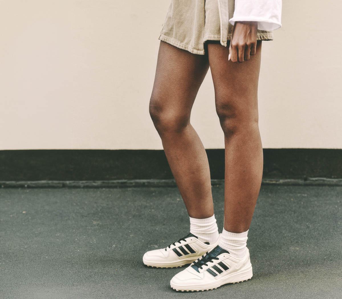 adidasForum SQ TrainersCream White Black Cream White